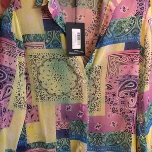 Button down loose fit blouse